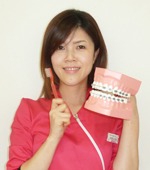 歯科衛生士の岡田文美です。